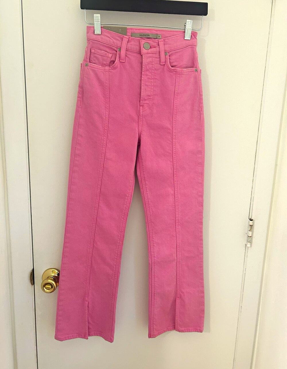 Hudson Faye Fuchsia Pink Jeans Women High Rise Medium Wash 5-Pocket Size 23